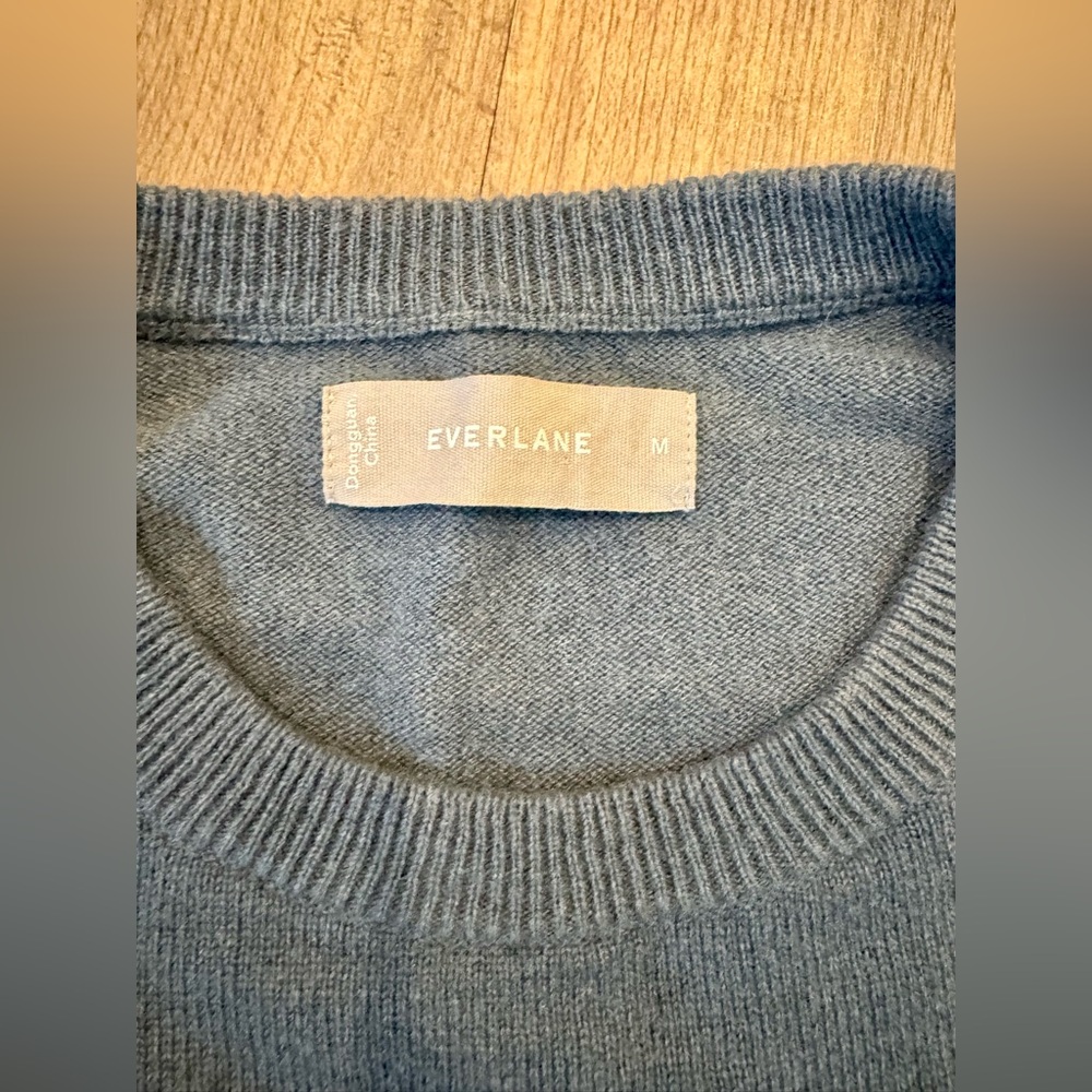 Everlane Dusty Blue Crewneck Sweater